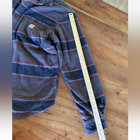 Carhartt Jacket Men's Large Rugged Flex Midweight Flannel Fleece Lined Outdoor - Picture 6 of 10